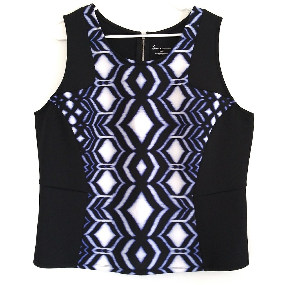 πHPπ NWOT Lane Bryant Scuba Blouse - Picture 1 of 5